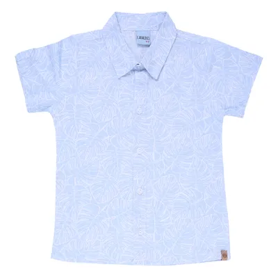 Conjunto Juvenil Caracoles Camisa Curta Folhas E Bermuda