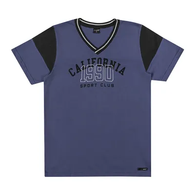 Camiseta Juvenil Beats Meia Malha Penteada Estampada