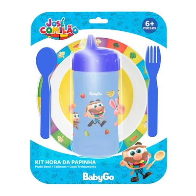 Kit Refeição Baby Go José Comilão Hora Da Papinha - 3 Peças Kit Refeição Baby Go José Comilão Hora Da Papinha - 3 Peças