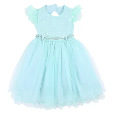 Vestido Infantil Menina Bonita Ramos Com Pedras Bordadas Vestido Infantil Menina Bonita Ramos Com Pedras Bordadas