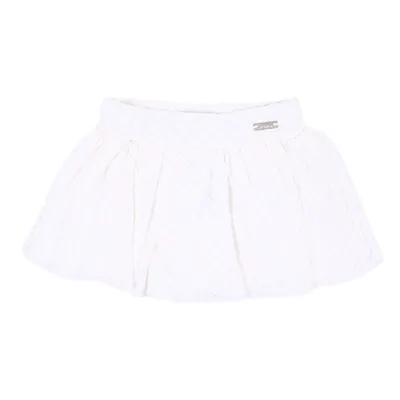 Conjunto Infantil Kiki Blusa Franzida E Saia Renda Jacquard