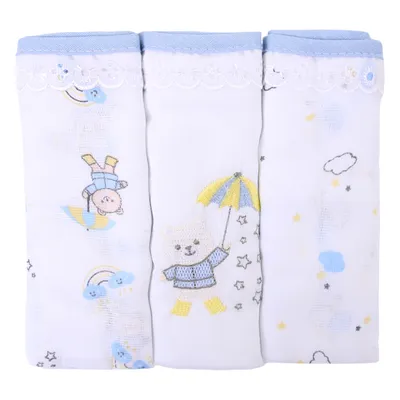 Kit Fralda Din Don Algodão Urso - 3 Unidades