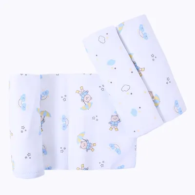 Kit Cueiro Din Don Algodão Estampa Urso Chuva - 3 Unidades