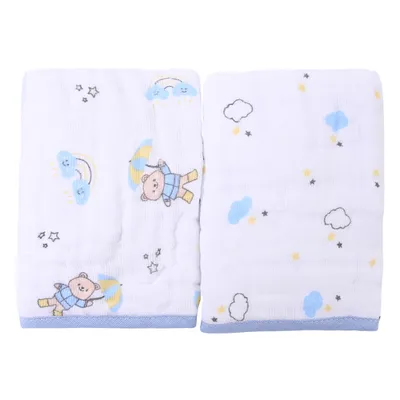 Kit Pano De Boca Din Don Soft Estampa Urso - 2 Unidades