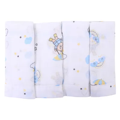 Kit Pano De Boca Din Don Estampa Urso - 4 Unidades