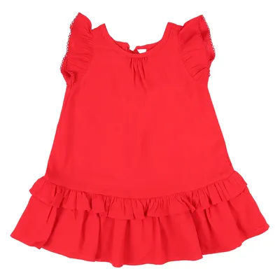 Vestido Bebê Kookabu Com Babados E Detalhe Picueta Vestido Bebê Kookabu Com Babados E Detalhe Picueta