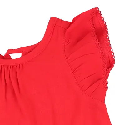 Vestido Bebê Kookabu Com Babados E Detalhe Picueta Vestido Bebê Kookabu Com Babados E Detalhe Picueta