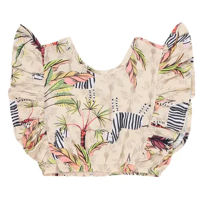 Conjunto Infantil Kookabu Cropped Estampado E Short Liso