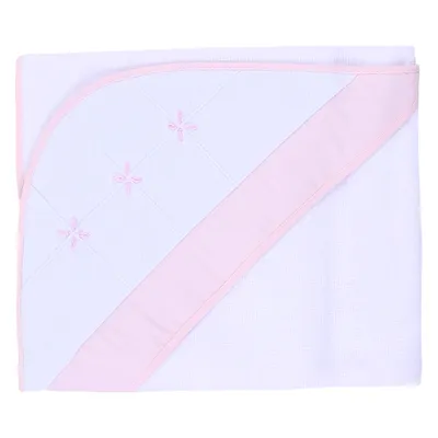 Toalha Com Capuz Art Bebê Bordado Origami