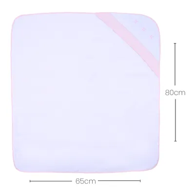 Toalha Com Capuz Art Bebê Bordado Origami