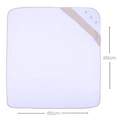 Toalha Com Capuz Art Bebê Bordado Origami