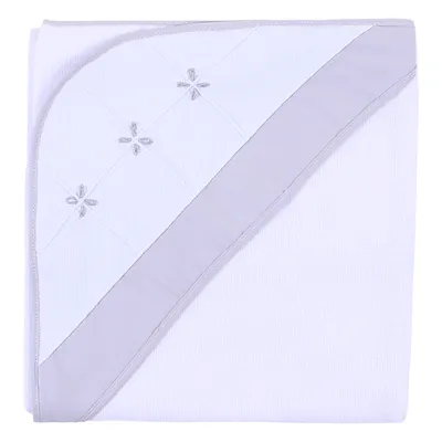 Toalha Com Capuz Art Bebê Bordado Origami