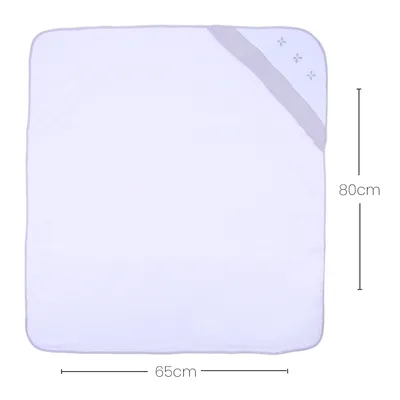 Toalha Com Capuz Art Bebê Bordado Origami