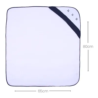 Toalha Com Capuz Art Bebê Bordado Origami