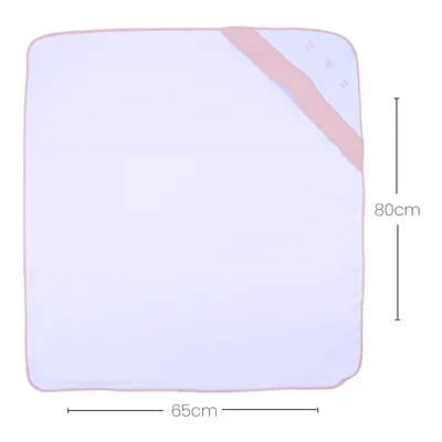 Toalha Com Capuz Art Bebê Bordado Origami