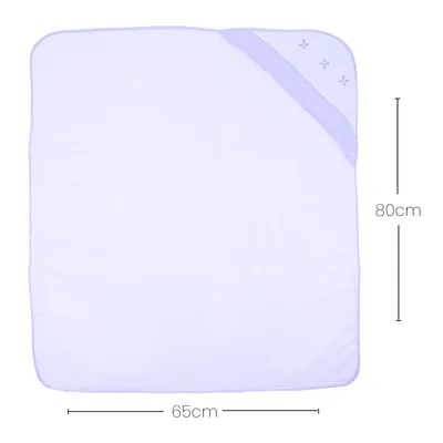 Toalha Com Capuz Art Bebê Bordado Origami