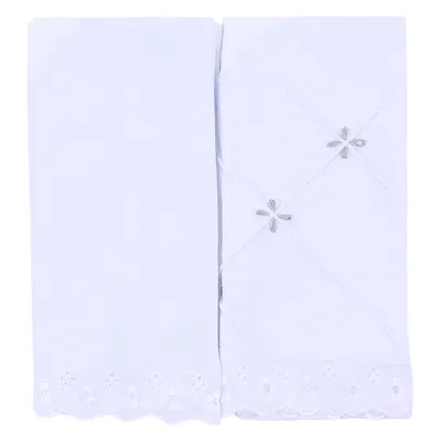 Kit Fralda De Ombro Art Bebê Bordado Origami - 2 Unidades