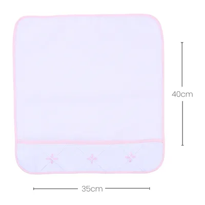 Kit Pano De Boca Art Bebê Felpa Bordado Origami - 3 Unidades