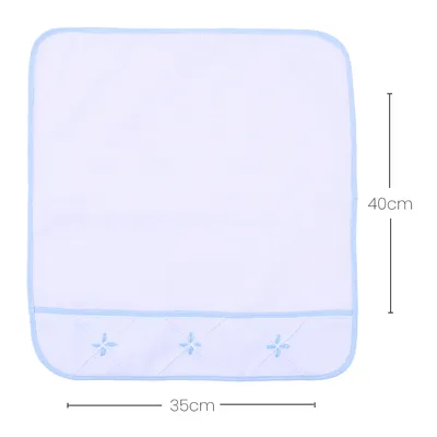 Kit Pano De Boca Art Bebê Felpa Bordado Origami - 3 Unidades