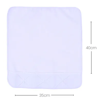 Kit Pano De Boca Art Bebê Felpa Bordado Origami - 3 Unidades