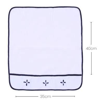 Kit Pano De Boca Art Bebê Felpa Bordado Origami - 3 Unidades