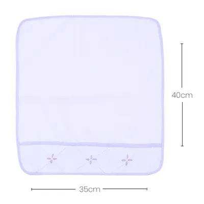 Kit Pano De Boca Art Bebê Felpa Bordado Origami - 3 Unidades