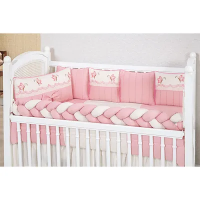 Kit Berço Tiquinho Coleção Retrô Butterfly - 11 Peças