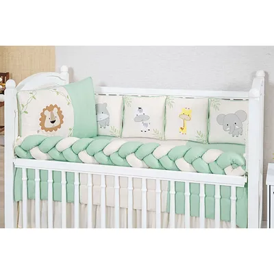 Kit Berço Tiquinho Coleção Royal Selva Baby - 11 Peças