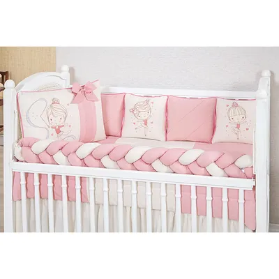 Kit Berço Tiquinho Coleção Royal Dançarina - 11 Peças