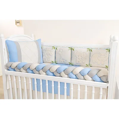 Kit Berço Tiquinho Coleção Royal Mundo Selva - 11 Peças