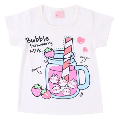 Blusa Infantil Color Mini Estampa Strawberry