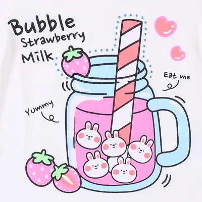 Blusa Infantil Color Mini Estampa Strawberry