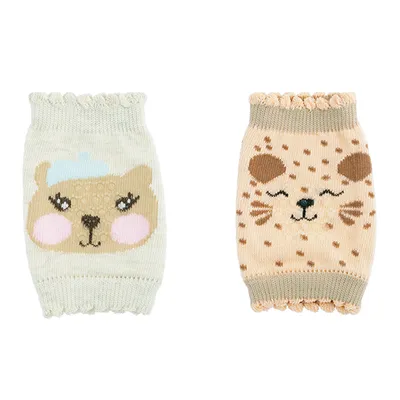 Meia Joelheira Bebê Pimpolho Antiderrapante Estampado Menina