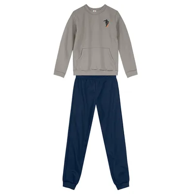 Conjunto Juvenil Brandili Blusão Moletom Canguru E Calça Conjunto Juvenil Brandili Blusão Moletom Canguru E Calça