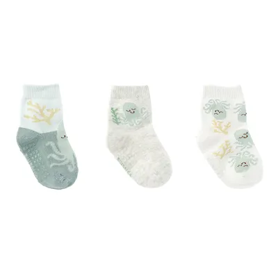 Kit Meia Bebê Pimpolho Estampada Menino - 3 Pares