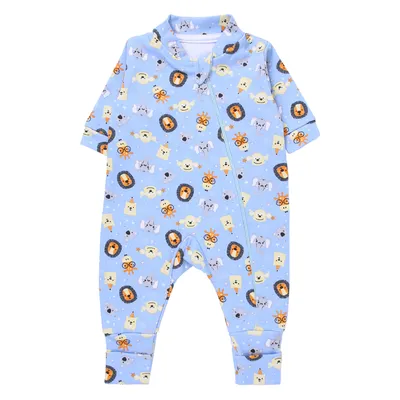 Macacão Longo Prematuro Bonettinhos Com Zíper Estampado Macacão Longo Prematuro Bonettinhos Com Zíper Estampado