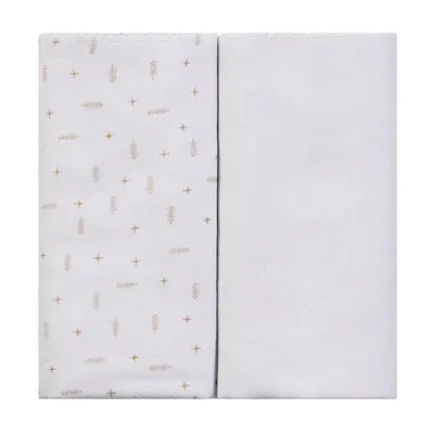 Kit Cueiro Baby Joy Flanelado Estampa Flecha Bege