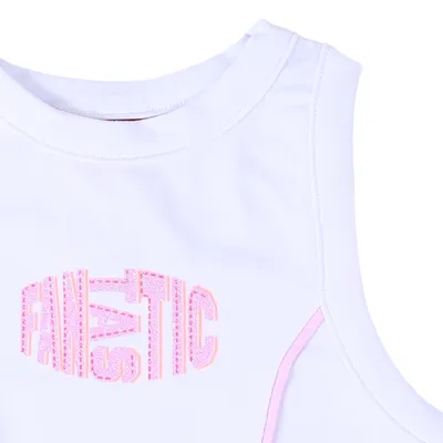 Blusa Juvenil Based Cobre Cós Cavada Cotton Estampa Glitter