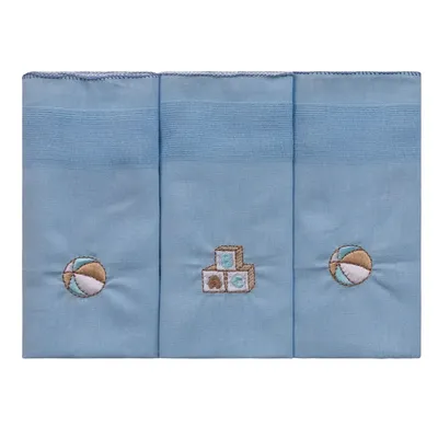 Kit Fraldas Inconfral Brinquedos Com Festonê 03 Peças Kit Fraldas Inconfral Brinquedos Com Festonê 03 Peças