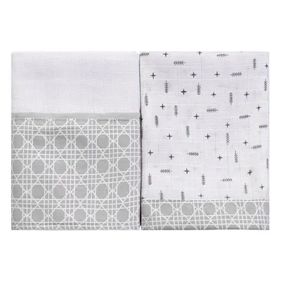 Kit Fralda Baby Joy Estampa Flechas 02 Peças Cinza Kit Fralda Baby Joy Estampa Flechas 02 Peças Cinza