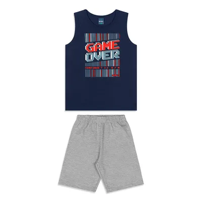 Conjunto Juvenil Reirex Regata Estampa E Bermuda Moletinho Conjunto Juvenil Reirex Regata Estampa E Bermuda Moletinho