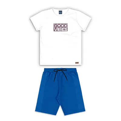 Conjunto Juvenil Reirex Camiseta Estampa Bermuda Moletinho Conjunto Juvenil Reirex Camiseta Estampa Bermuda Moletinho