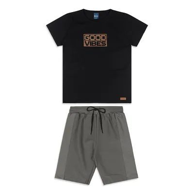 Conjunto Juvenil Reirex Camiseta Estampa Bermuda Moletinho Conjunto Juvenil Reirex Camiseta Estampa Bermuda Moletinho