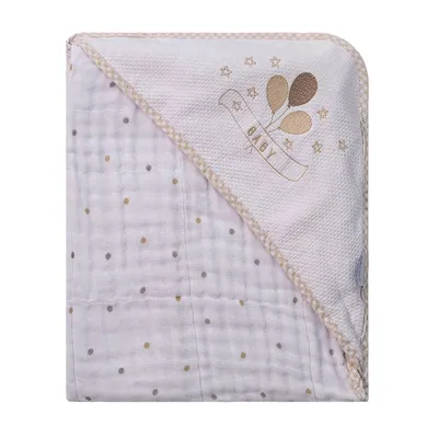Toalha De Banho Baby Joy Soft Bordado Balões
