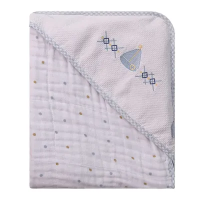 Toalha De Banho Baby Joy Soft Bordado Barco