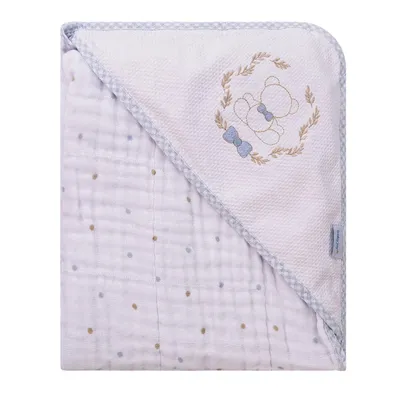 Toalha De Banho Baby Joy Soft Bordado Urso