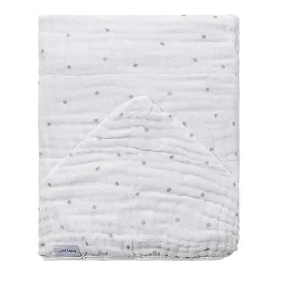 Toalha de Banho Bebê Baby Joy Soft Poá Verde