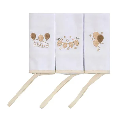 Kit Pano De Boca Incomfral Baby Joy Estampado - 03 Peças