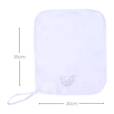 Kit Toalha De Boca Baby Joy Bordado Safari 03 Peças