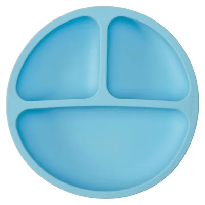 Prato Buba Em Silicone Com Divisórias E Ventosas